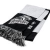 Feinstrick Blockschal schwarz/grau