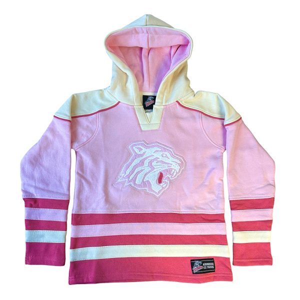 Kids Hockey Hoodie Pink