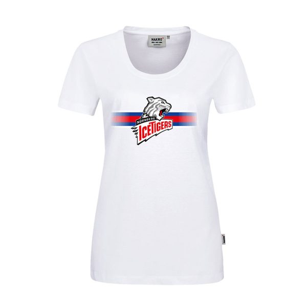 Damen T-Shirt Logo weiß