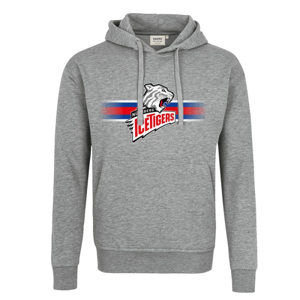 Herren/Unisex Hoodie Logo grau-meliert