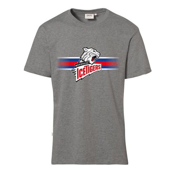 Herren T-Shirt Logo grau