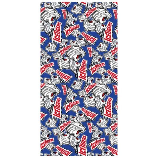 Badetuch 70x140 cm Crazy rot/blau