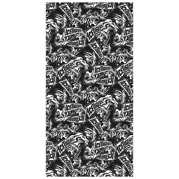 Badetuch 70x140 cm Crazy schwarz/weiß