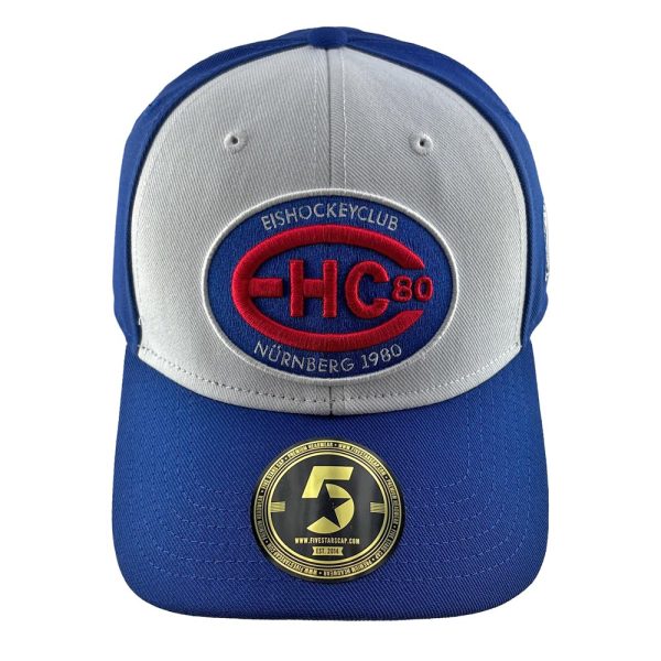 EHC Logo Curved Snapback royal/weiß - Five Stars – Bild 2