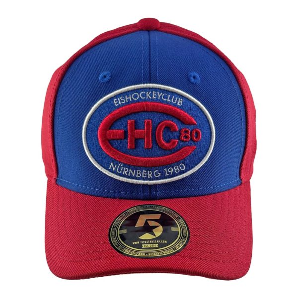 EHC Logo Curved Kids Snapback rot/royal - Five Stars – Bild 2