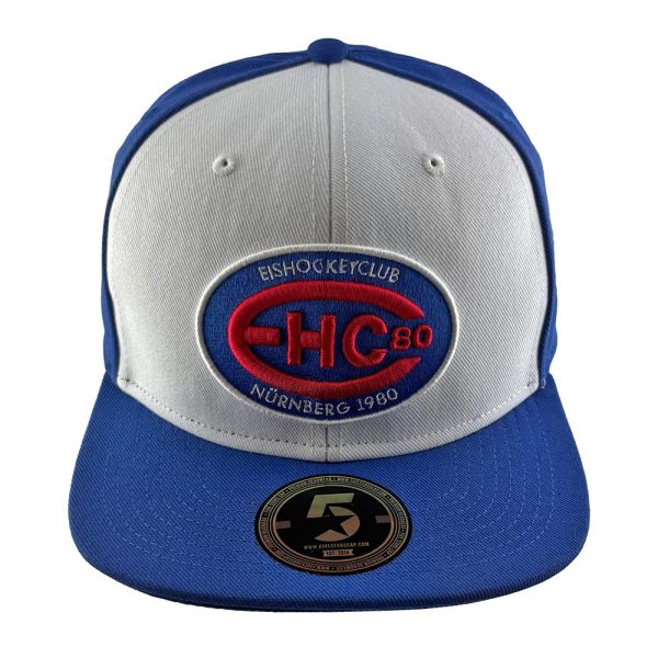 EHC Logo Flat Snapback royal/weiß - Five Stars – Bild 2