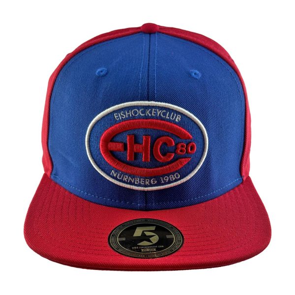 EHC Logo Flat Snapback rot/royal - Five Stars – Bild 2