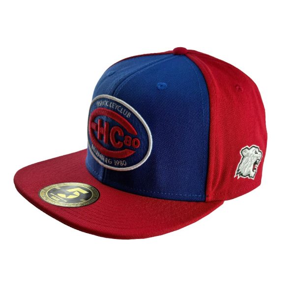 EHC Logo Flat Snapback rot/royal - Five Stars
