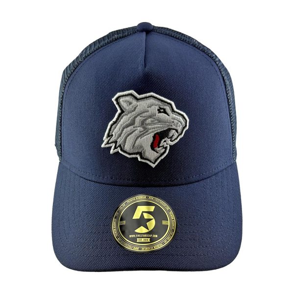 Tigerkopf Trucker-Cap navy - Five Stars – Bild 2
