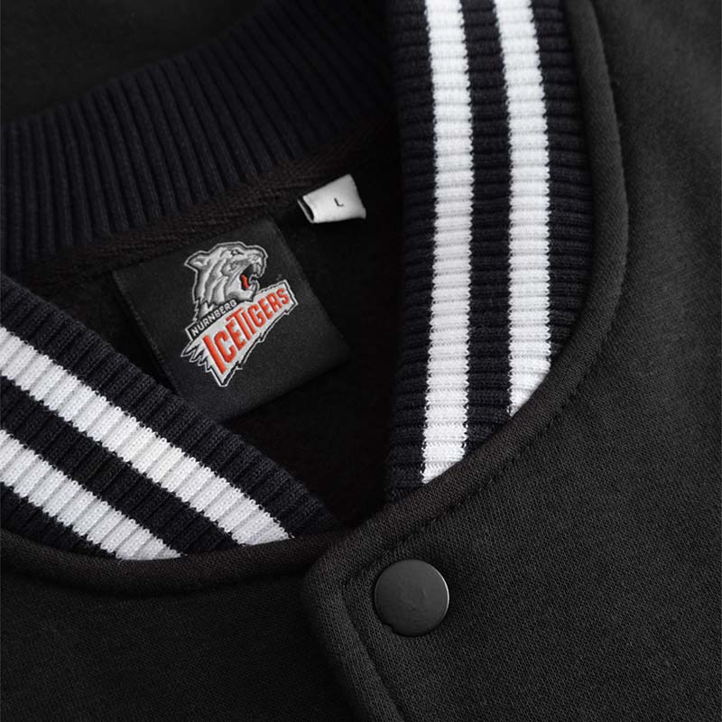 College Sweatjacke schwarz – Bild 3