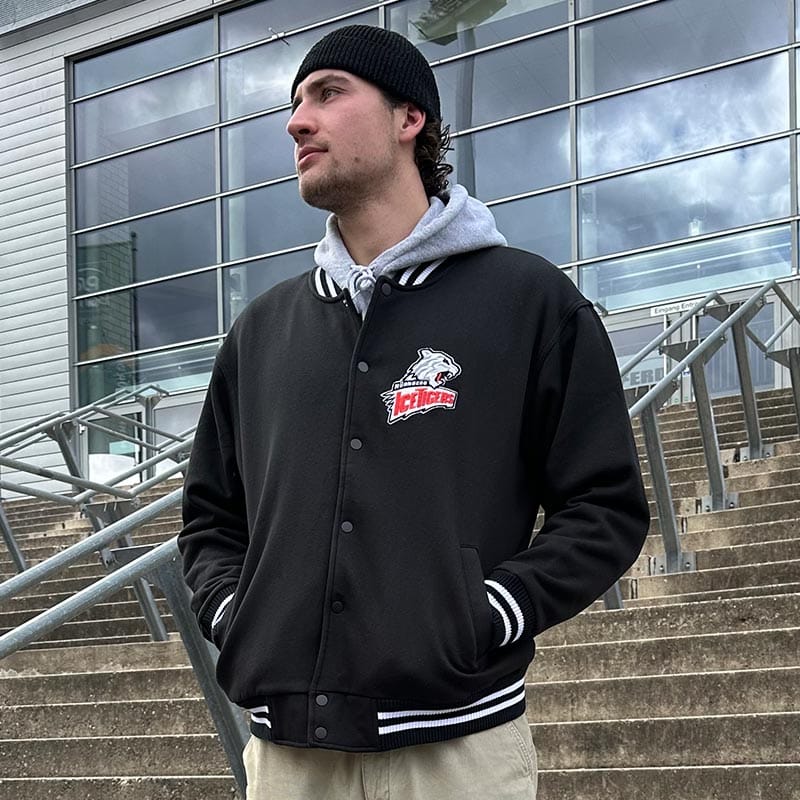 College Sweatjacke schwarz – Bild 7