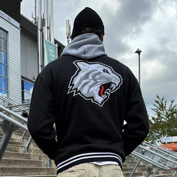 College Sweatjacke schwarz – Bild 8