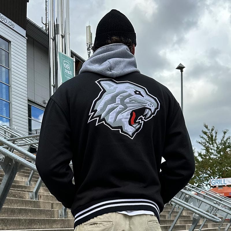 College Sweatjacke schwarz – Bild 8