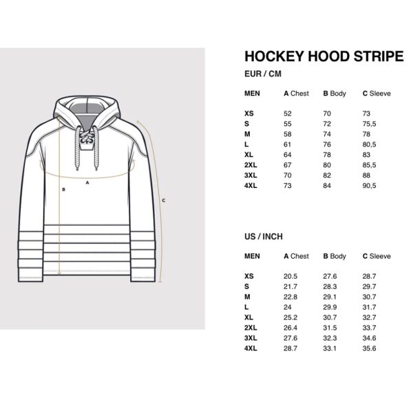 Hockey Hoodie Away offwhite/rot/blau – Bild 3