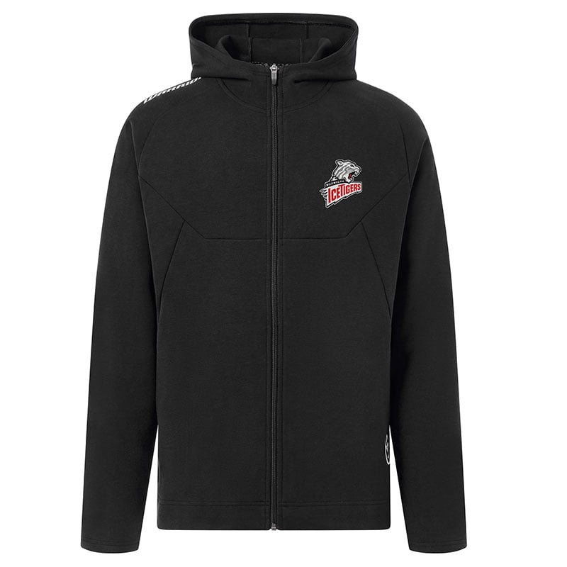 Street Zip Hoodie Teamwear schwarz